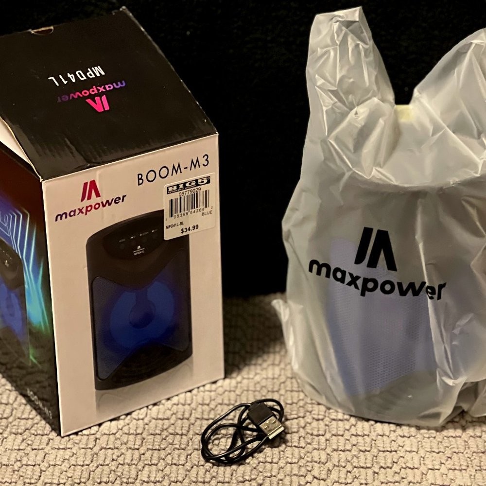 Brand New Max Power MPD41L Bluetooth Speaker